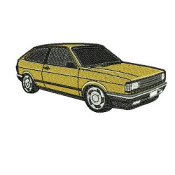Embroidery Design Street Car With Outline