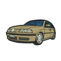 Embroidery Design Vintage Car With Outline