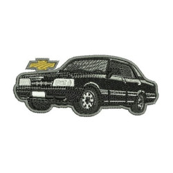 Embroidery Design Black Outlined Vintage Car
