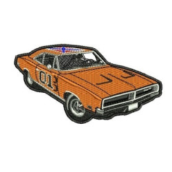 Embroidery Design Vintage Car With Outline