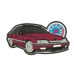 Embroidery Design Classic Car With Outline 9