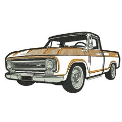 Embroidery Design Classic Car With Contour 32