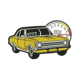 Embroidery Design Classic Car With Outline 16