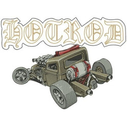 Embroidery Design Hot Rod 3