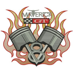 Matriz De Bordado Motor V8
