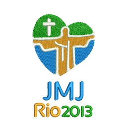 Matriz De Bordado Jmj Rio 2013 10 Cm De Alt