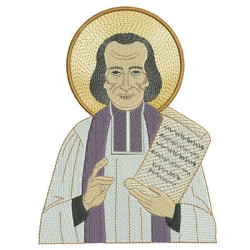 Matriz De Bordado São João Maria Vianey 18 Cm