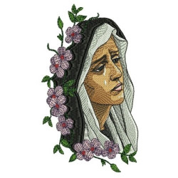 Matriz De Bordado Nossa Senhora Das Dores 15 Cm