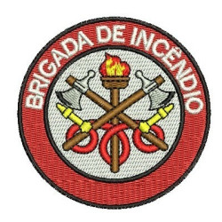 Embroidery Design Fire Brigade 7 Cm