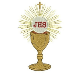 Diseño Para Bordado Cáliz Host 2