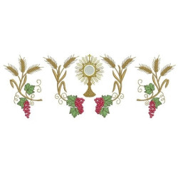 Embroidery Design Grapes & Trigos Monstrance