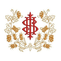Matriz De Bordado Uvas & Trigos 27