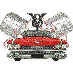 Matriz De Bordado Classic Car 27