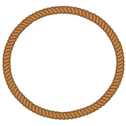 ROUND FRAME WITH ROPE