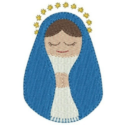 Diseño Para Bordado Virgen María