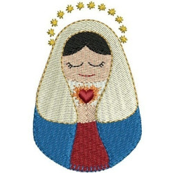 Diseño Para Bordado Sagrado Corazón De María