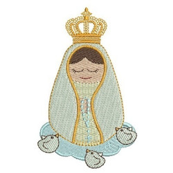 Diseño Para Bordado Nuestra Señora De Fatima