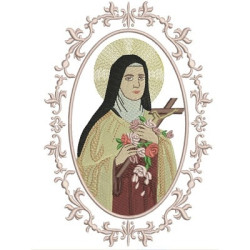 Diseño Para Bordado Santa Therese Del Niño Jesus 13 Cm