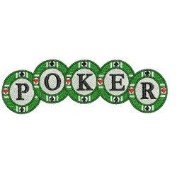 Matriz De Bordado Poker Fichas