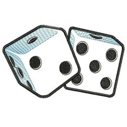 Embroidery Design Dice Game 10 Cm