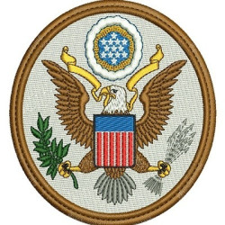 Diseño Para Bordado Escudo De Armas E.u.a.