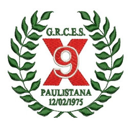 Diseño Para Bordado G.r.c.e.s. X9 Paulistana
