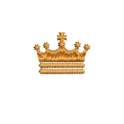 Embroidery Design Crown 1.5 Cm