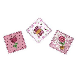 Matriz De Bordado Tema Infantil Na Mold. Aplicada