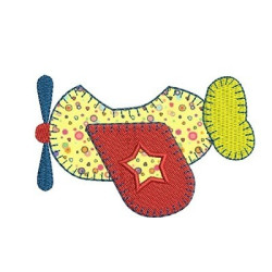 Diseño Para Bordado Avión Aplicación