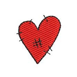 Embroidery Design Pes Heart With Point