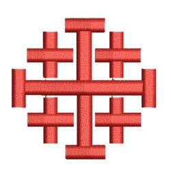 Matriz De Bordado Cruz De Jerusalém