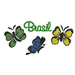 Diseño Para Bordado Mariposas Brasil