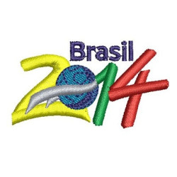 Matriz De Bordado Brasil 2014  6 Cm