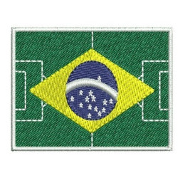 Embroidery Design Flag Football Button