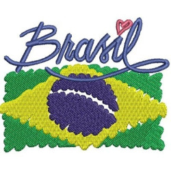 BRAZIL WITH FLAG