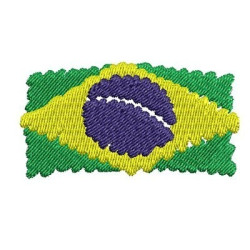 Diseño Para Bordado Bandera Estilizada