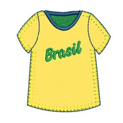 CAMISETA BRASIL APLICADA