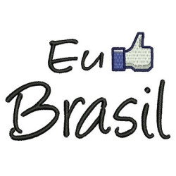 Embroidery Design I Like Brazil