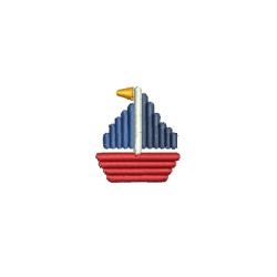 Embroidery Design Boat