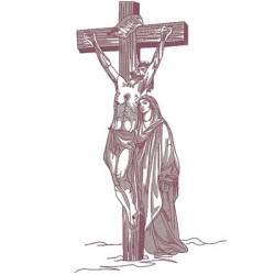 Embroidery Design Jesus Crucified 2