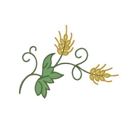 Embroidery Design Wheat Leaves And 17 Cm