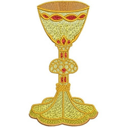 Embroidery Design Goblet Of 13.5 Cm