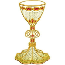 Embroidery Design Goblet Of Leaked 13.5 Cm