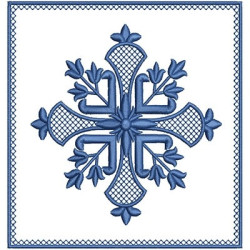5 EMBROIDERED ALTAR CLOTHS CROSS - 41