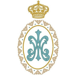 Diseño Para Bordado Medalla De Mariana 3
