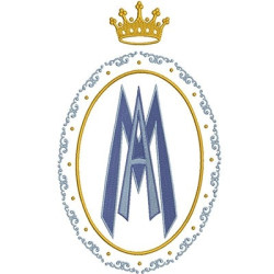 Diseño Para Bordado Medalla De Mariana 4