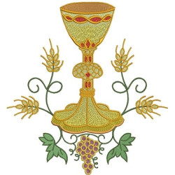 GOBLET WITH GRAPES 25 CM