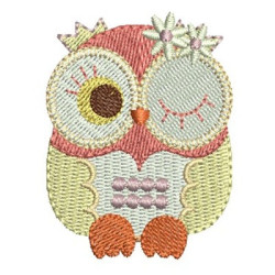 Embroidery Design Little Owl 3