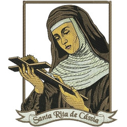 Diseño Para Bordado Santa Rita De Cassia