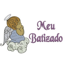 Diseño Para Bordado Mi Batizado 2